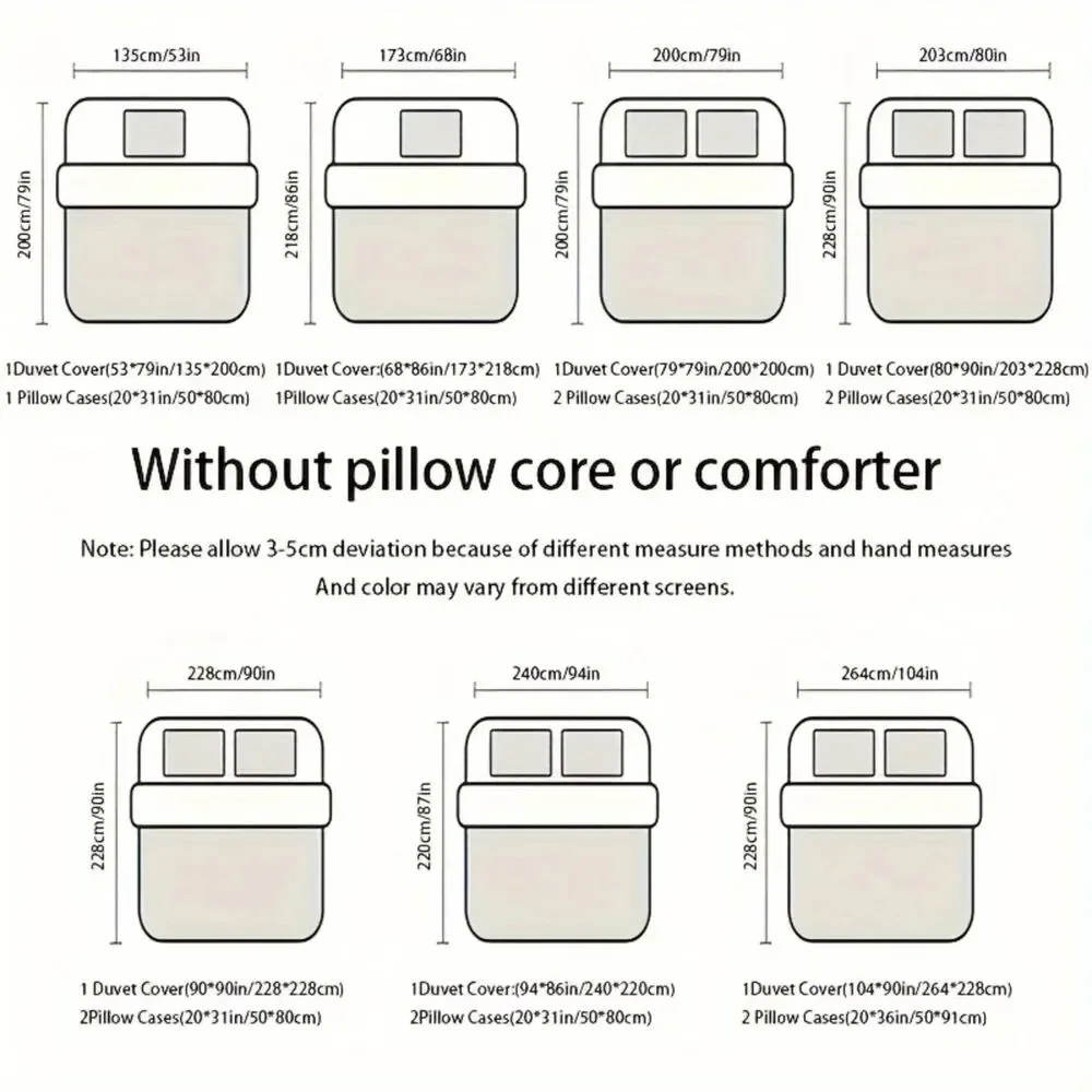 NIB - King Duvet & 2 Pillow Cases 